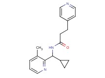 N-[cyclopropyl(3-methylpyridin-2-yl)methyl]-3-pyridin-4-ylpropanamide