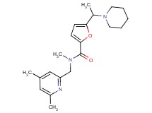 N-[(4,6-dimethylpyridin-2-yl)methyl]-N-methyl-5-(1-piperidin-1-ylethyl)-2-furamide