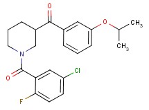 [1-(5-chloro-2-fluorobenzoyl)-3-piperidinyl](3-isopropoxyphenyl)methanone