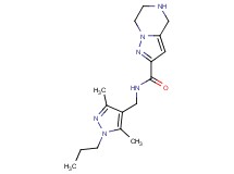 N-[(3,5-dimethyl-1-propyl-1H-pyrazol-4-yl)methyl]-4,5,6,7-tetrahydropyrazolo[1,5-a]pyrazine-2-carboxamide