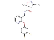 N-{[2-(3,4-difluorophenoxy)pyridin-3-yl]methyl}-3,5-dimethyl-4,5-dihydroisoxazole-5-carboxamide