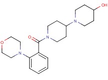 1'-[2-(4-morpholinyl)benzoyl]-1,4'-bipiperidin-4-ol
