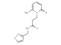 N-(isoxazol-3-ylmethyl)-3-(6-methyl-2-oxopyridin-1(2H)-yl)propanamide