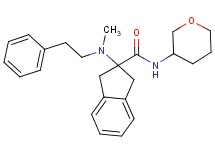 2-[methyl(2-phenylethyl)amino]-N-(tetrahydro-2H-pyran-3-yl)-2-indanecarboxamide