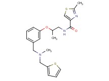 2-methyl-N-[2-(3-{[methyl(2-thienylmethyl)amino]methyl}phenoxy)propyl]-1,3-thiazole-4-carboxamide
