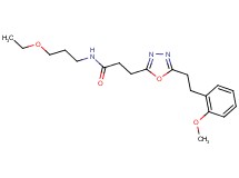 N-(3-ethoxypropyl)-3-{5-[2-(2-methoxyphenyl)ethyl]-1,3,4-oxadiazol-2-yl}propanamide