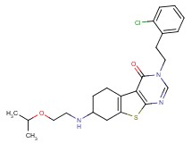 3-[2-(2-chlorophenyl)ethyl]-7-[(2-isopropoxyethyl)amino]-5,6,7,8-tetrahydro[1]benzothieno[2,3-d]pyrimidin-4(3H)-one