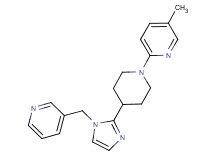 5-methyl-2-{4-[1-(pyridin-3-ylmethyl)-1H-imidazol-2-yl]piperidin-1-yl}pyridine