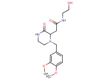 2-[1-(3,4-dimethoxybenzyl)-3-oxo-2-piperazinyl]-N-(2-hydroxyethyl)acetamide