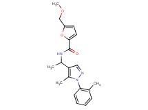 5-(methoxymethyl)-N-{1-[5-methyl-1-(2-methylphenyl)-1H-pyrazol-4-yl]ethyl}-2-furamide