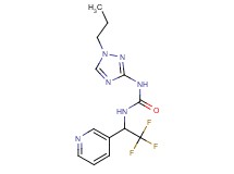 N-(1-propyl-1H-1,2,4-triazol-3-yl)-N'-[2,2,2-trifluoro-1-(3-pyridinyl)ethyl]urea