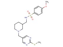 4-methoxy-N-[(1-{[2-(methylthio)-5-pyrimidinyl]methyl}-3-piperidinyl)methyl]benzenesulfonamide