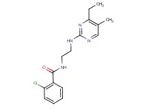 2-chloro-N-{2-[(4-ethyl-5-methylpyrimidin-2-yl)amino]ethyl}benzamide