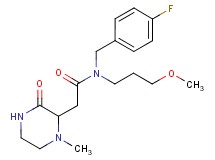 N-(4-fluorobenzyl)-N-(3-methoxypropyl)-2-(1-methyl-3-oxo-2-piperazinyl)acetamide