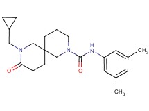 8-(cyclopropylmethyl)-N-(3,5-dimethylphenyl)-9-oxo-2,8-diazaspiro[5.5]undecane-2-carboxamide