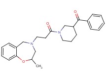 {1-[3-(2-methyl-2,3-dihydro-1,4-benzoxazepin-4(5H)-yl)propanoyl]-3-piperidinyl}(phenyl)methanone