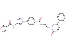 N-{1-[4-({[2-(6-oxo-3-phenyl-1(6H)-pyridazinyl)ethyl]amino}carbonyl)phenyl]-1H-pyrazol-4-yl}-3-furamide