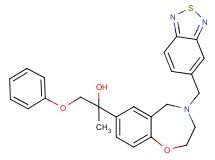 2-[4-(2,1,3-benzothiadiazol-5-ylmethyl)-2,3,4,5-tetrahydro-1,4-benzoxazepin-7-yl]-1-phenoxy-2-propanol
