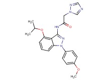 N-[4-isopropoxy-1-(4-methoxyphenyl)-1H-indazol-3-yl]-2-(1H-1,2,4-triazol-1-yl)acetamide