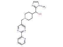 (1-methyl-1H-imidazol-2-yl){1-[(2-pyridin-2-ylpyrimidin-5-yl)methyl]piperidin-4-yl}methanol