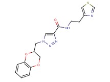 1-(2,3-dihydro-1,4-benzodioxin-2-ylmethyl)-N-[2-(1,3-thiazol-4-yl)ethyl]-1H-1,2,3-triazole-4-carboxamide