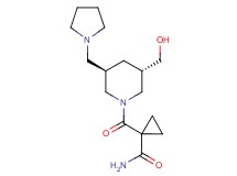 1-{[(3S*,5R*)-3-(hydroxymethyl)-5-(1-pyrrolidinylmethyl)-1-piperidinyl]carbonyl}cyclopropanecarboxamide