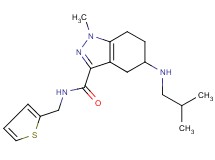 5-(isobutylamino)-1-methyl-N-(2-thienylmethyl)-4,5,6,7-tetrahydro-1H-indazole-3-carboxamide