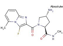 (4R)-4-amino-1-[(3-fluoro-5-methylimidazo[1,2-a]pyridin-2-yl)carbonyl]-N-methyl-L-prolinamide
