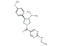 5-{[(3S*,4R*)-3-(dimethylamino)-4-(4-methoxyphenyl)-1-pyrrolidinyl]carbonyl}-N-ethyl-2-pyrimidinamine