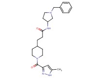 N-(1-benzyl-3-pyrrolidinyl)-3-{1-[(5-methyl-1H-pyrazol-3-yl)carbonyl]-4-piperidinyl}propanamide