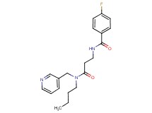 N-{3-[butyl(pyridin-3-ylmethyl)amino]-3-oxopropyl}-4-fluorobenzamide