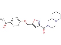 1-(4-{[3-(octahydro-2H-pyrido[1,2-a]pyrazin-2-ylcarbonyl)isoxazol-5-yl]methoxy}phenyl)ethanone