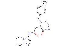 2-[1-(4-methylbenzyl)-3-oxopiperazin-2-yl]-N-(5,6,7,8-tetrahydroimidazo[1,2-a]pyridin-3-yl)acetamide