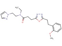 N-ethyl-3-{5-[2-(2-methoxyphenyl)ethyl]-1,3,4-oxadiazol-2-yl}-N-[2-(1H-pyrazol-1-yl)ethyl]propanamide