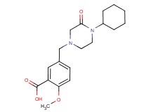 5-[(4-cyclohexyl-3-oxopiperazin-1-yl)methyl]-2-methoxybenzoic acid