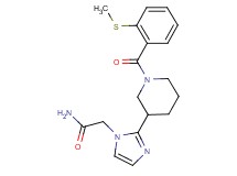 2-(2-{1-[2-(methylthio)benzoyl]-3-piperidinyl}-1H-imidazol-1-yl)acetamide