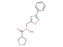 N-methyl-N-[(3-phenyl-1,2,4-oxadiazol-5-yl)methyl]tetrahydro-3-furancarboxamide