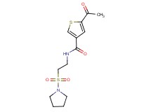 5-acetyl-N-[2-(pyrrolidin-1-ylsulfonyl)ethyl]thiophene-3-carboxamide