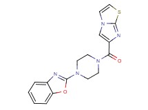 2-[4-(imidazo[2,1-b][1,3]thiazol-6-ylcarbonyl)-1-piperazinyl]-1,3-benzoxazole