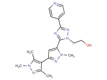 2-[3-pyridin-4-yl-5-(1,1',3',5'-tetramethyl-1H,1'H-3,4'-bipyrazol-5-yl)-1H-1,2,4-triazol-1-yl]ethanol