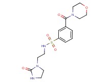 3-(morpholin-4-ylcarbonyl)-N-[2-(2-oxoimidazolidin-1-yl)ethyl]benzenesulfonamide