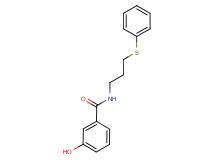 3-hydroxy-N-[3-(phenylthio)propyl]benzamide
