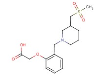 [2-({3-[(methylsulfonyl)methyl]piperidin-1-yl}methyl)phenoxy]acetic acid