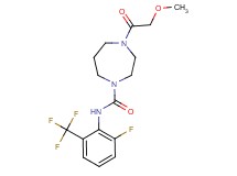 N-[2-fluoro-6-(trifluoromethyl)phenyl]-4-(methoxyacetyl)-1,4-diazepane-1-carboxamide