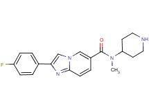 2-(4-fluorophenyl)-N-methyl-N-4-piperidinylimidazo[1,2-a]pyridine-6-carboxamide dihydrochloride