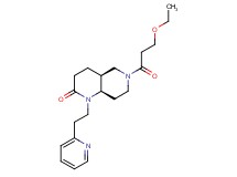 (4aS*,8aR*)-6-(3-ethoxypropanoyl)-1-(2-pyridin-2-ylethyl)octahydro-1,6-naphthyridin-2(1H)-one