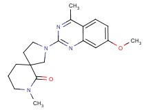 2-(7-methoxy-4-methylquinazolin-2-yl)-7-methyl-2,7-diazaspiro[4.5]decan-6-one