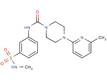 N-{3-[(methylamino)sulfonyl]phenyl}-4-(6-methylpyridin-2-yl)piperazine-1-carboxamide