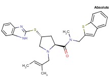 (4R)-4-(1H-benzimidazol-2-ylthio)-N-(1-benzothien-2-ylmethyl)-N-methyl-1-[(2E)-2-methyl-2-buten-1-yl]-L-prolinamide