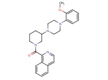 1-({3-[4-(2-methoxyphenyl)-1-piperazinyl]-1-piperidinyl}carbonyl)isoquinoline